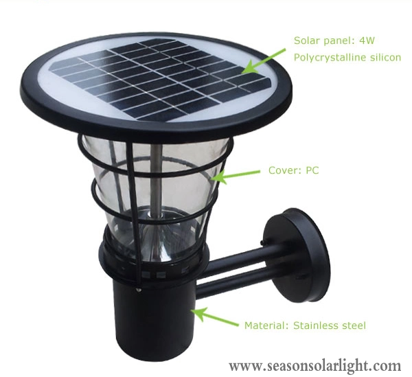 Energy Saving LED Lamp Outdoor 5W Solar Wall Lamp with LED Lights & Solar Panel System