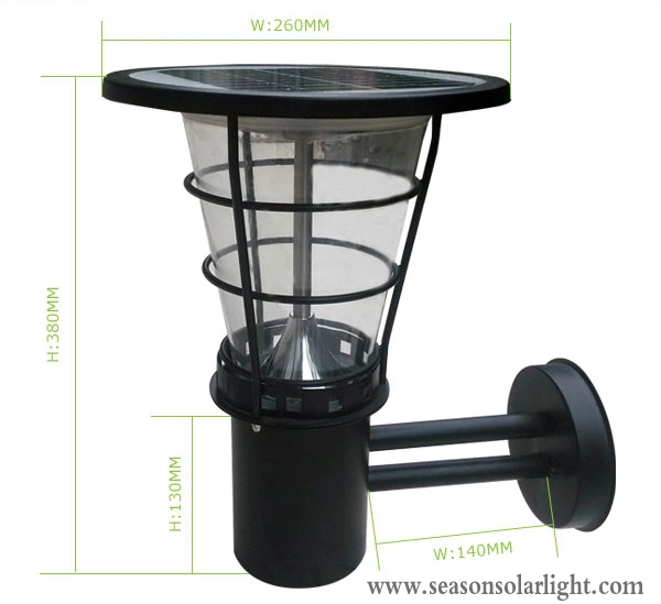 Energy Saving LED Lamp Outdoor 5W Solar Wall Lamp with LED Lights & Solar Panel System