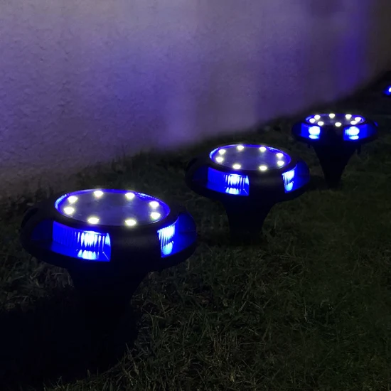 Lampada da terra solare per esterni a LED impermeabile solare intelligente da giardino