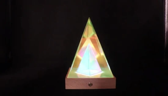 Lampada da tavolo in acrilico stile Ebay Luce decorativa colorata illusione 3D per soggiorno