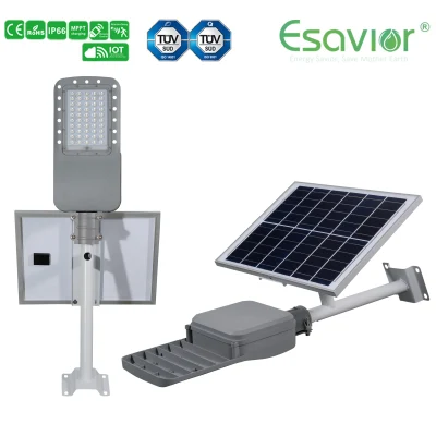 Lampada solare da strada/da giardino/parete da esterno a LED da 20 W. Approvata TUV